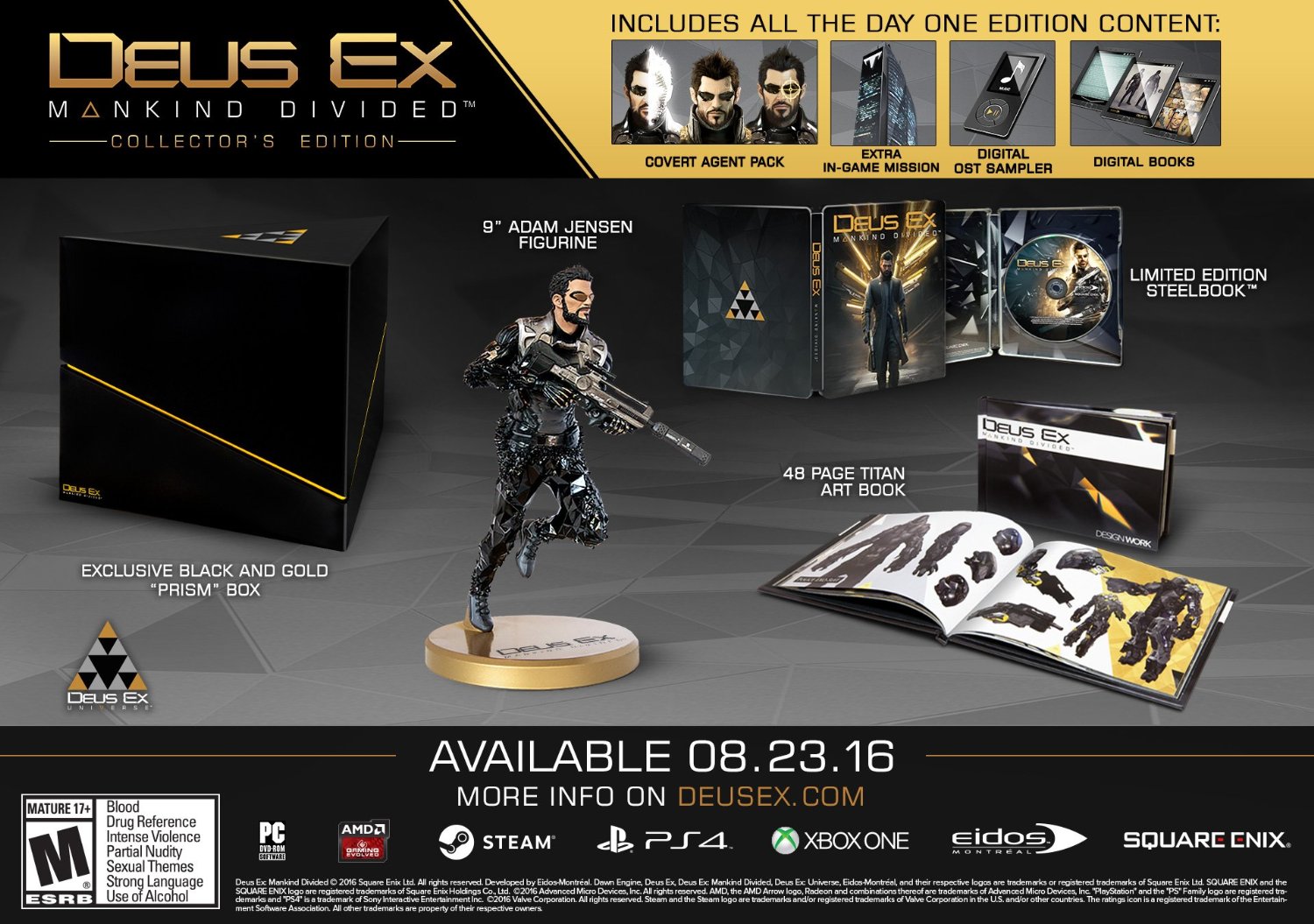 Are The Deus Ex Mankind Divided Collector S Edition And Day One