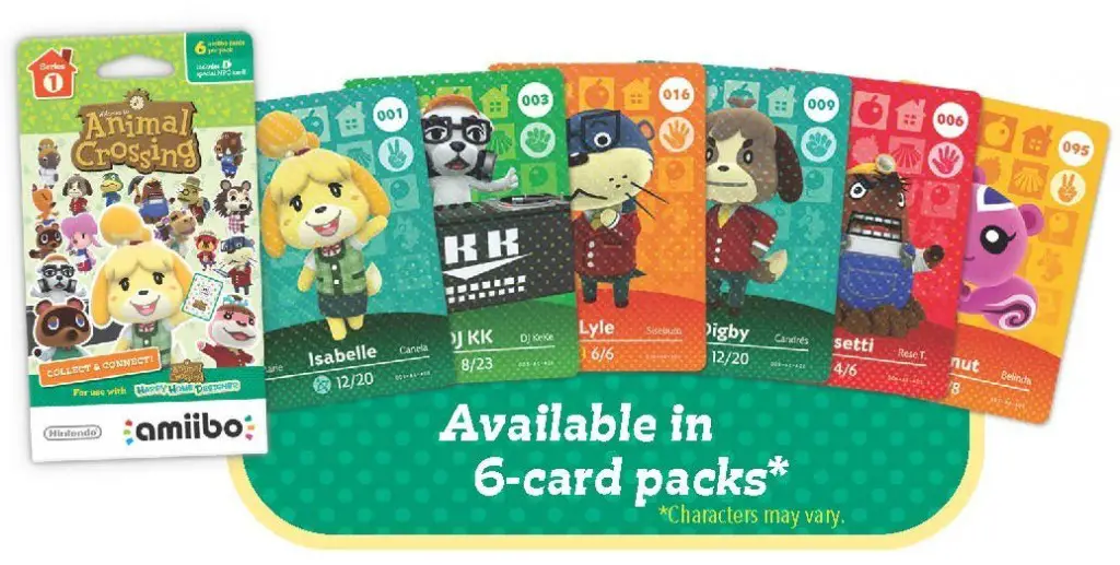Animal Crossing Amiibo Cards 6-Pack Series 1
