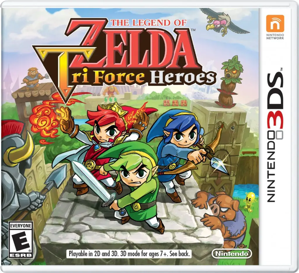 The Legend of Zelda Tri Force Heroes new box art