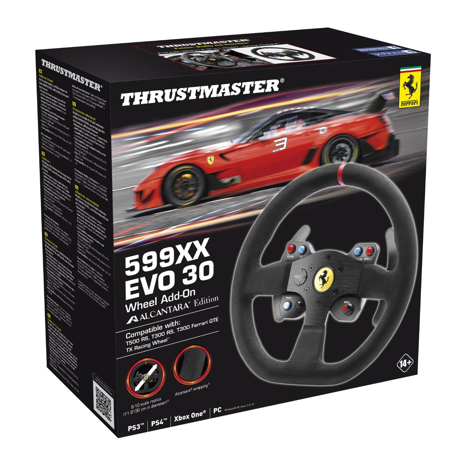 Details And Images For The Thrustmaster Vg Ferrari 599xx Evo Wheel Add On Alcantara Edition Game Idealist