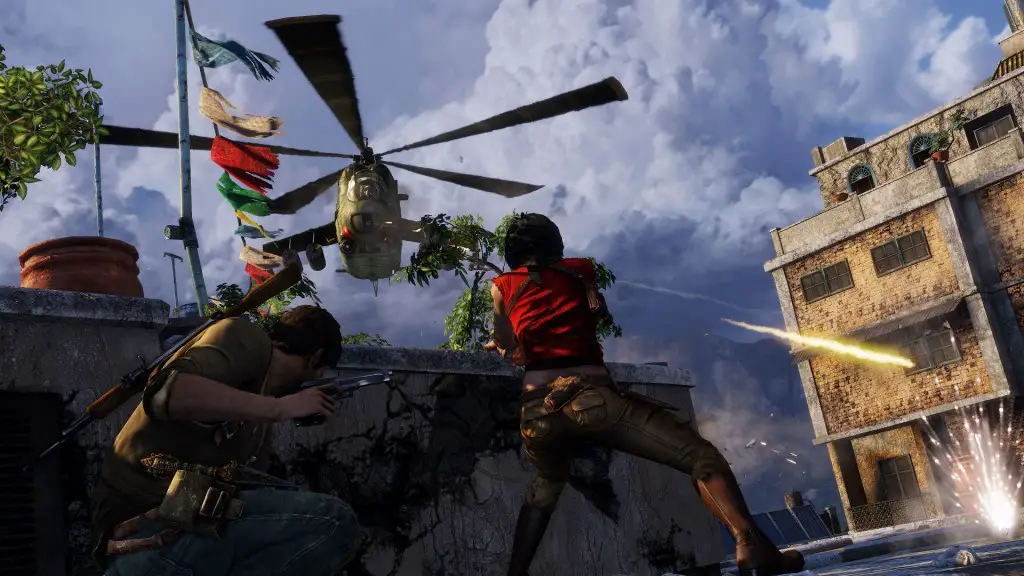 Uncharted_2_Nathan Drake Collection_Warzone_Demo_Chloe_Helicopter