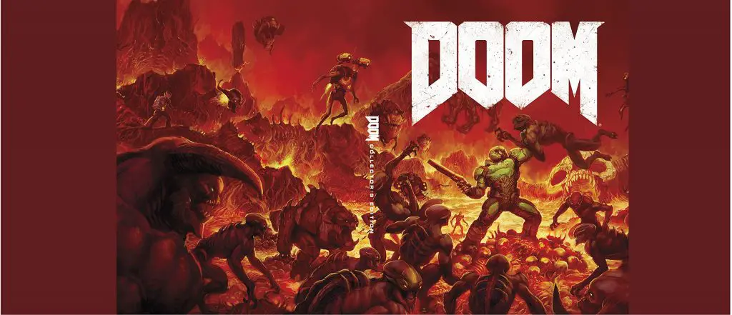 double-sided dust jacket in Doom Prima Collector’s Edition Guide