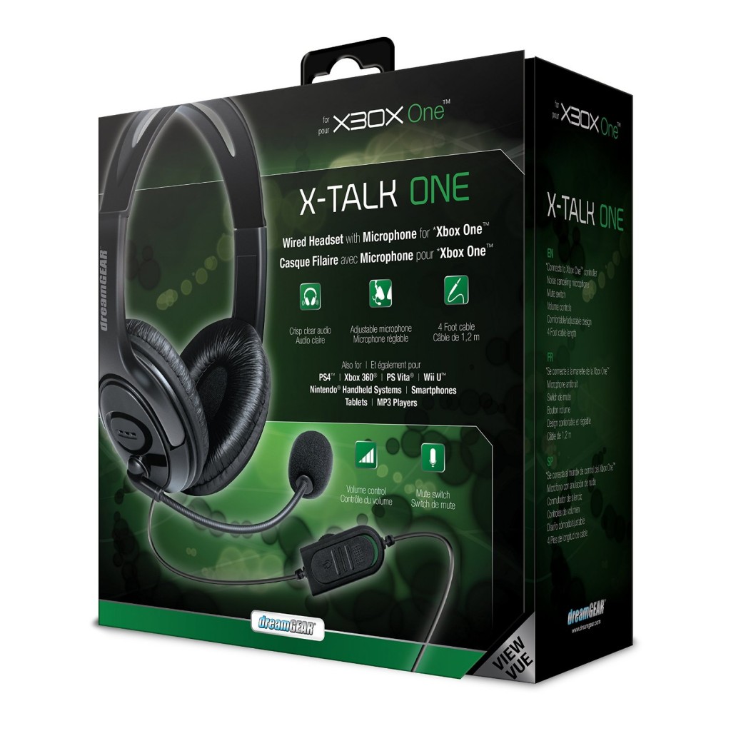 A look at the DreamGear X-Talk One Xbox One Wired Headset with Microphone